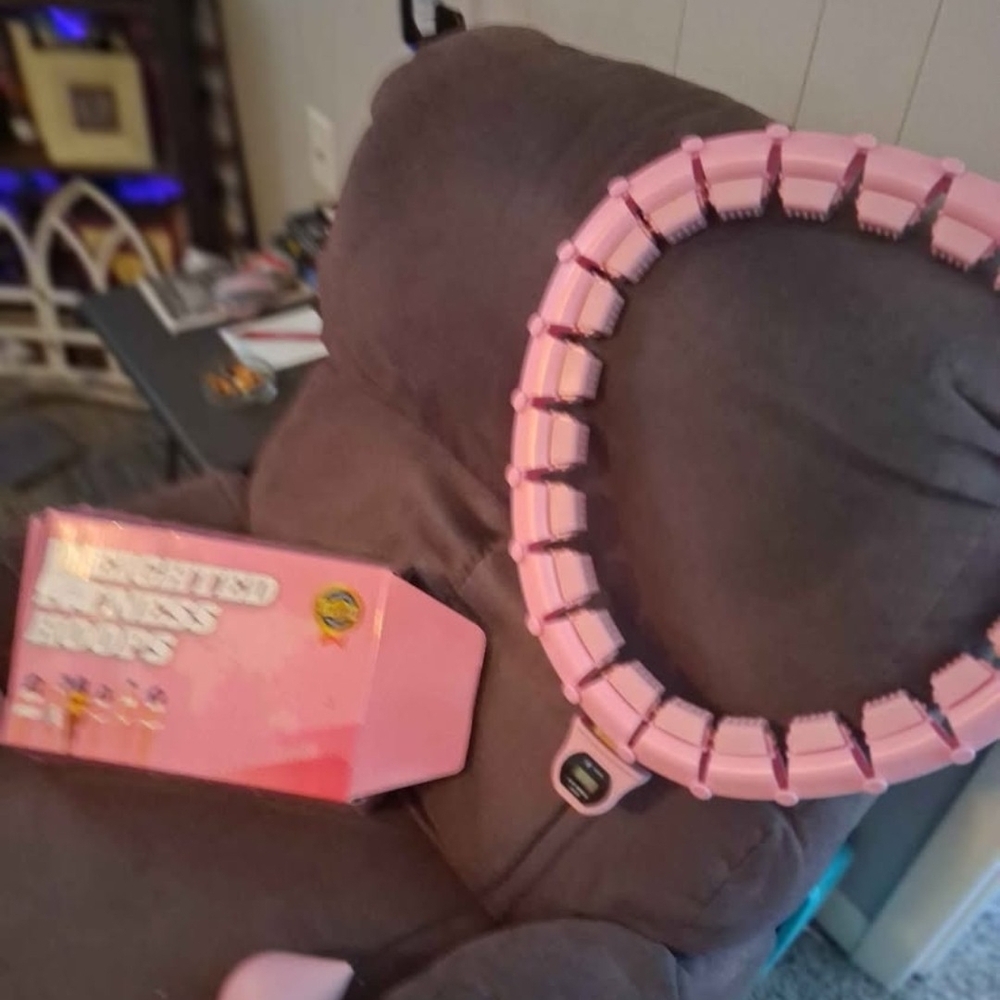 Pink Weighted Fitness Hoop